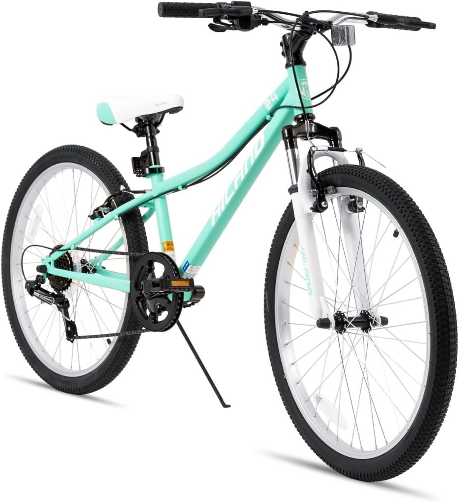 Hiland 20 24 Inch Mountain Bike for Kids Age 7,Front Suspension Fork Kids Bicycles for Boys Girls Multiple Colors