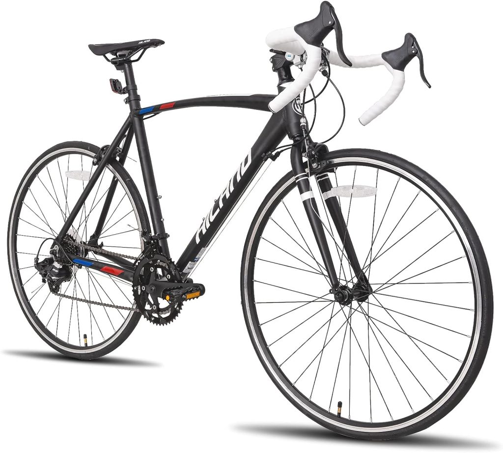 Hiland Road Bike,Shimano 14 Speeds,Light Weight Aluminum Frame,700C Racing Bike for Men