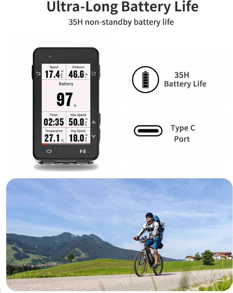 iGPSPORT iGS630 Bike Computer, Waterproof Cycling Computer Cycling GPS Unit IPX7 with 2.8 inch Color Screen, Map Navigation and Sensors/Electronic Shifting/Smart Trainer