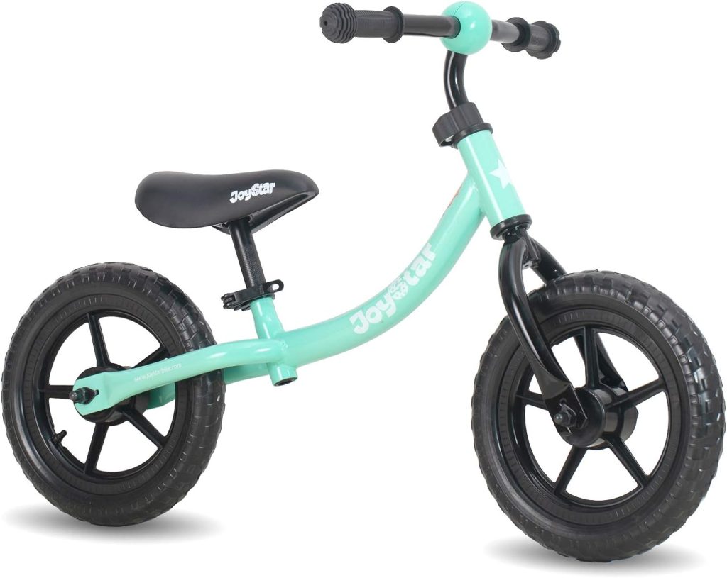 JOYSTAR 12 Inch Balance Bike for 18months, 2, 3, 4, and 5 Years Old Boys and Girls - Lightweight Toddler Bike with Adjustable Handlebar and Seat - No Pedal Bikes for Kids Birthday Gift