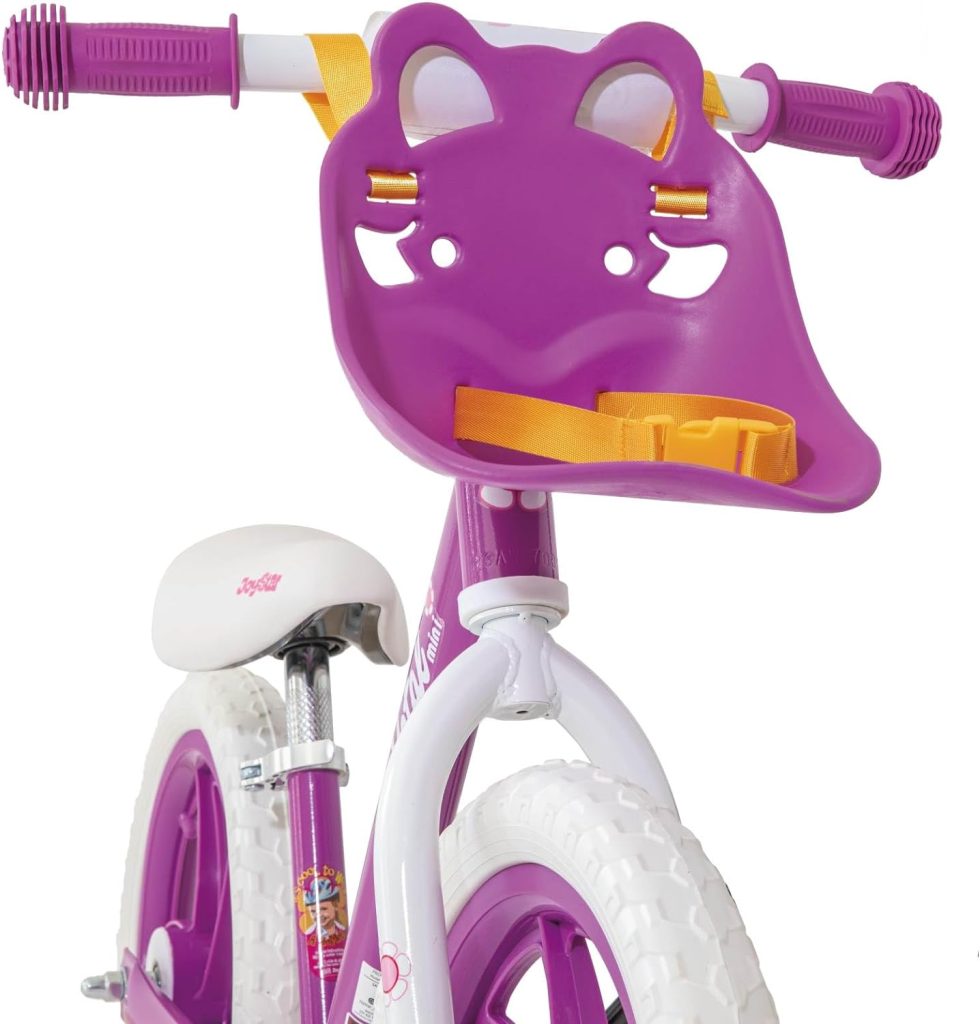 JOYSTAR 12/14 Inch Kids Balance Bike for 18months-6 Years Old Boys Girls, Lightweight Toddler Balance Bikes with Footrest and Handlebar Basket or Doll Seat