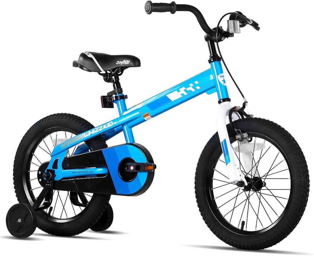 JOYSTAR Boys Bike 12 Inch Kids Bike with Training Wheels for Ages 2 3 4 Years Old Boys and Girls, Toddler Bike with Handbrake for Early Rider, Blue