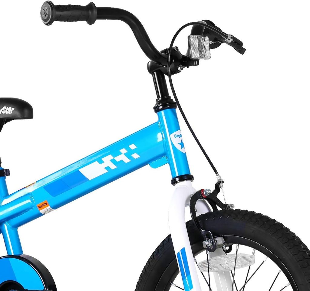 JOYSTAR Boys Bike 12 Inch Kids Bike with Training Wheels for Ages 2 3 4 Years Old Boys and Girls, Toddler Bike with Handbrake for Early Rider, Blue