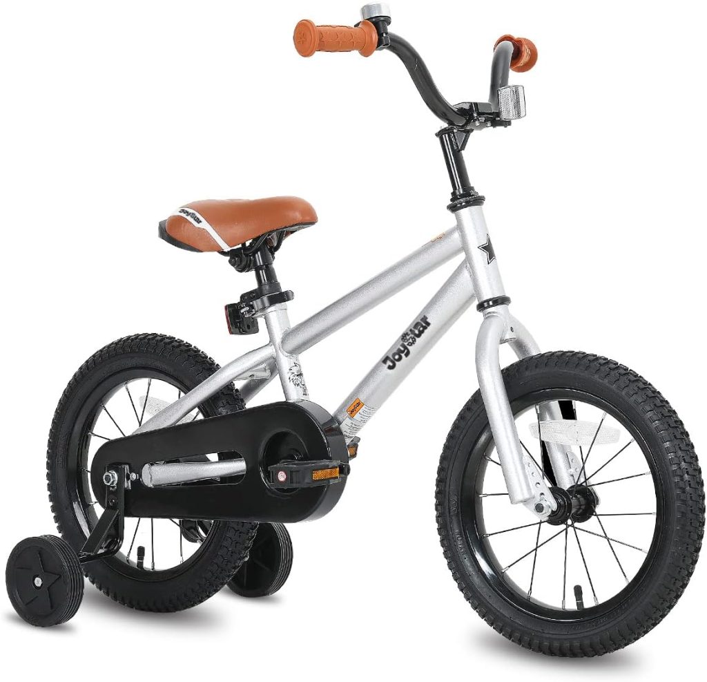 JOYSTAR Kids Bike for Boys Girls Ages 2-9 Years Old, 12-18 Inch BMX Style Kids Bicycles with Training Wheels, 18 Inch Bikes with Kickstand and Handbrake, Multiple Colors