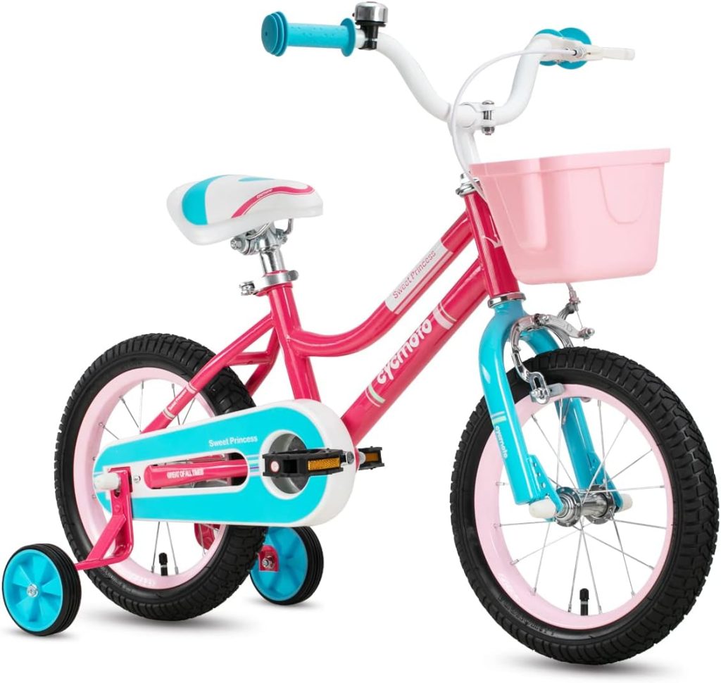 JOYSTAR Petal Girls Bike for Toddlers and Kids, 12 14 16 Kids Bike with Basket for Age 2-9 Years Old Girls, Childrens Bicycle, Multiple Colors