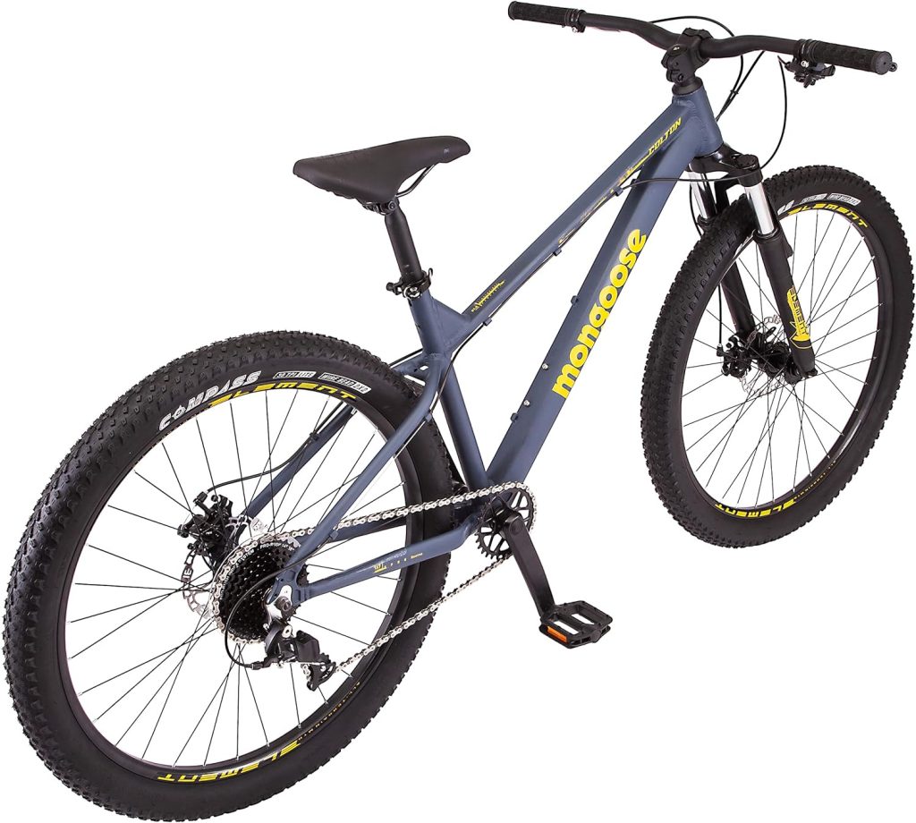 Mongoose Colton Mens and Womens Mountain Bike, Hardtail, 7-Speed Drivetrain