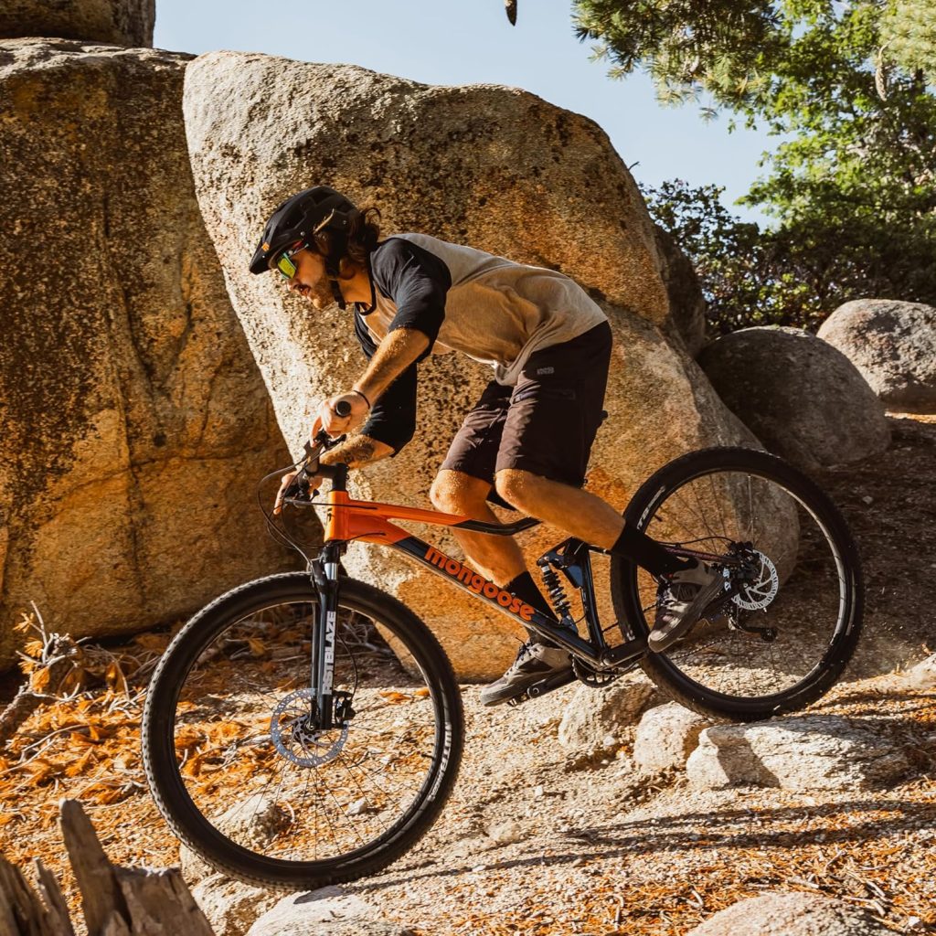 Mongoose Impasse HD Mountain Bike, Men and Women, 29-Inch Wheels, Aluminum Frame, Twist Shifters, 21-Speed Rear Deraileur, Front and Rear Disc Brakes, Charcoal