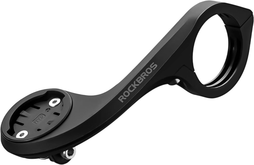 ROCKBROS Out Front Mount Compatible with Garmin, iGPSPORT - Bike Handlebar 1.26’’-1.38’’/ 32-35mm