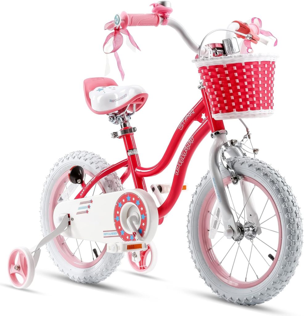 Royalbaby Stargirl Kids Bike Girls 12 14 16 18 20 Inch Childrens Bicycle with Basket for Age 3-12 Years